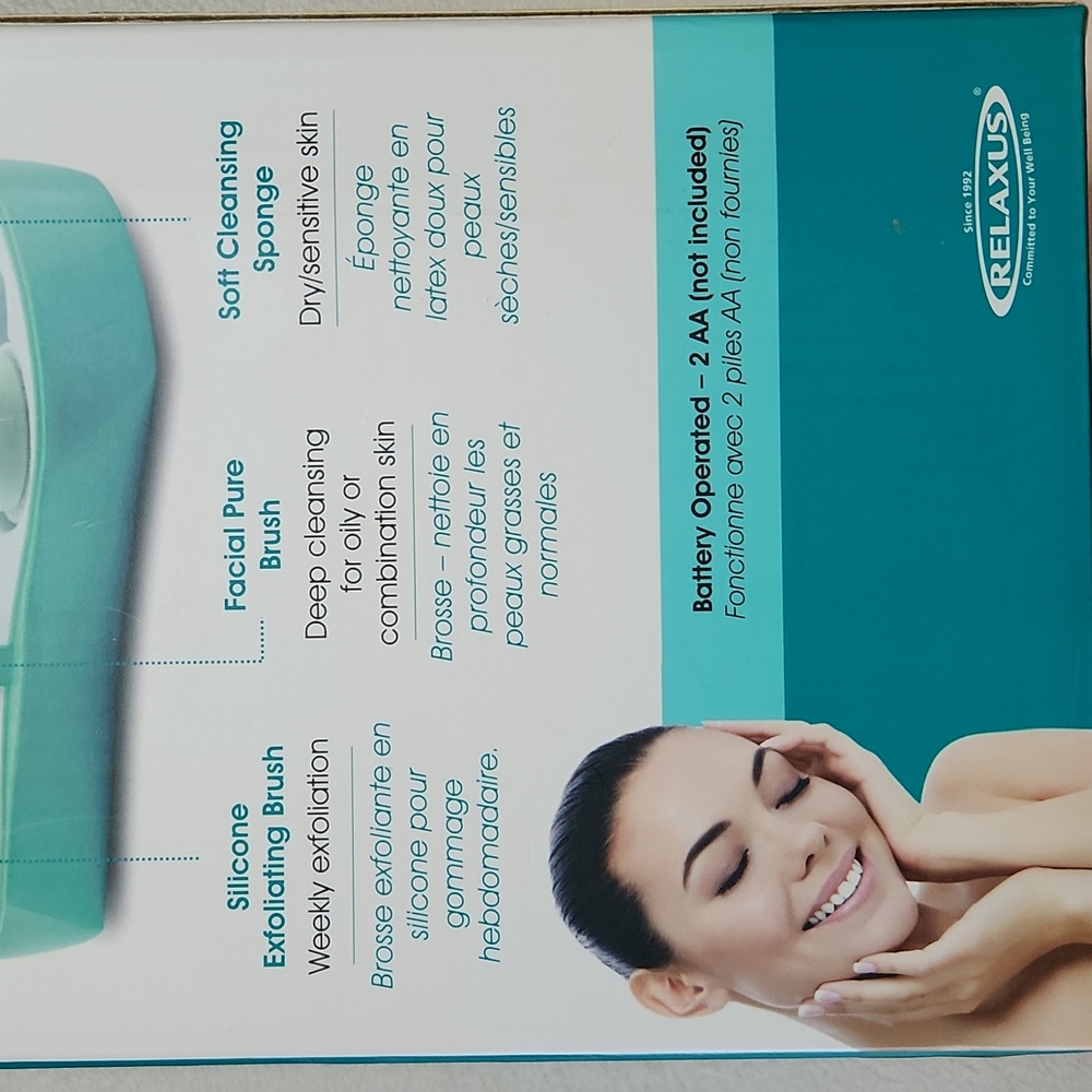 Relaxus - Spa Facial Pure Cleansing Spin Brush Kit - NWT - Picture 5 of 5